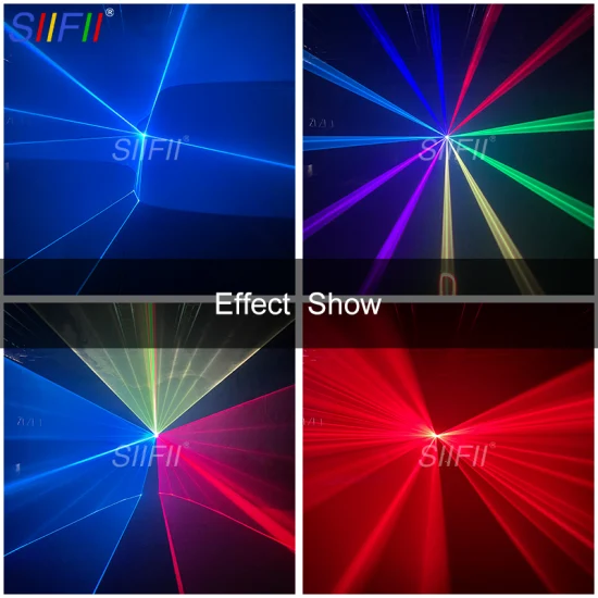 Profissional 1W 2W 3W 4W 5W 6W Projetor Laser de Animação 3D RGB Laser Iluminação de Palco Disco DJ Laser Light para Boate