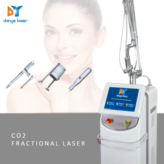Máquina de remoção de cicatrizes de rejuvenescimento facial de laser fracionado de CO2/tubo de RF/vidro para uso em clínicas e hospitais